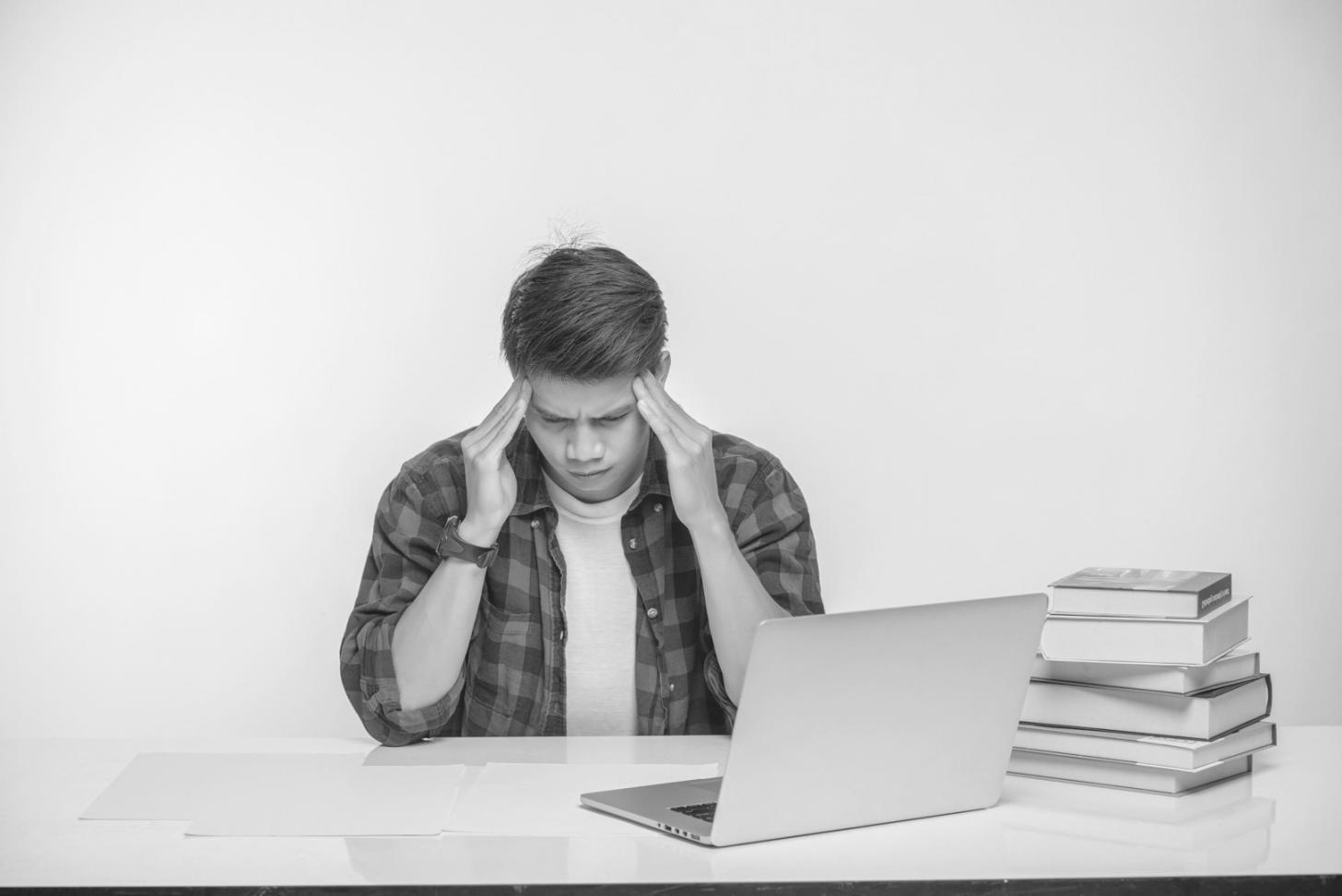 Budget planning workspace with calculator and organized financial documents